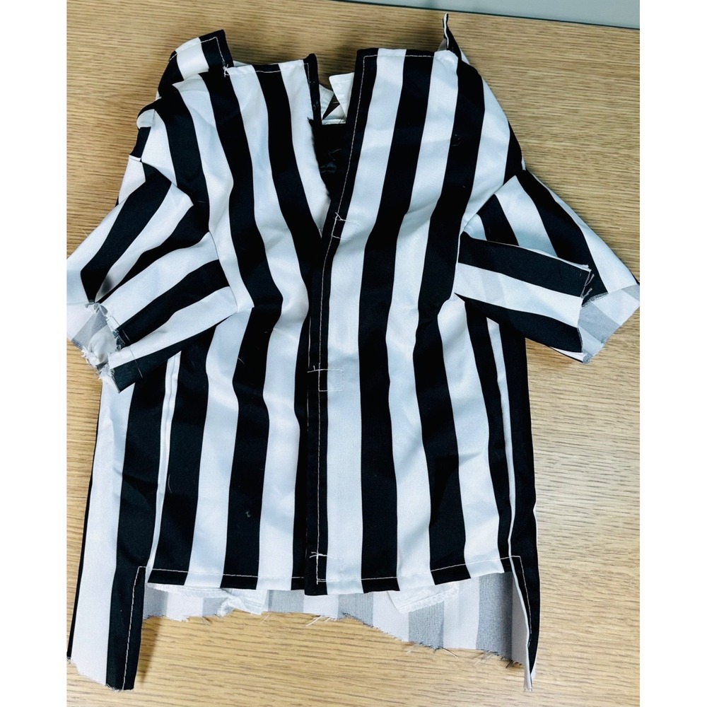 Beetlejuice Dog Costume XL Rubie's Striped Jacket Wig Pet Halloween 580051 - Picture 9 of 15